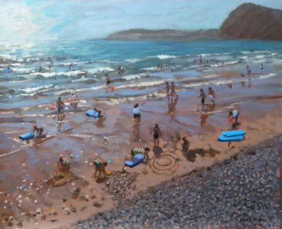 Circles in the Sand, Sidmouth, 2007 by Andrew Macara